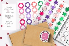Colorful Doodles Small Round Labels 24 per Paper