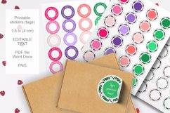 Colorful Doodles Small Round Labels 24 per Paper
