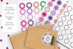 Colorful Doodles Small Round Labels 24 per Paper