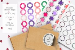 Colorful Doodles Small Round Labels 24 per Paper