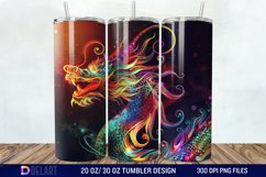Colorful Dragon Tumbler Wrap Product Image 1