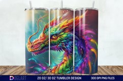 Colorful Dragon Tumbler Wrap Product Image 1