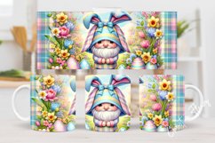 Cute Easter Gnome Mug Wrap, Gnome PNG Product Image 2