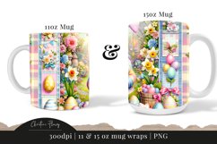 Spring Easter Gnome Mug Wrap, Gnome PNG Product Image 3