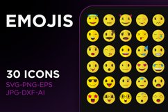 Emoji icon pack sign art collection Product Image 1