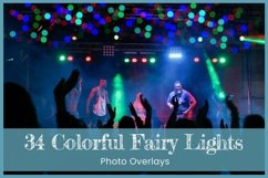 34 Colorful Fairy Lights Photoshop Overlays Product Image 1