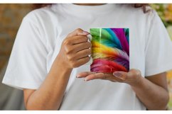 Colorful Feather Background Mug sublimation design Product Image 2