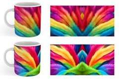 Colorful Feather Background Mug sublimation design Product Image 3