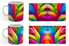Colorful Feather Background Mug sublimation design Product Image 5