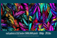 Feathers Patterns, Rainbow Color Feathers Patterns, s1, Product Image 3