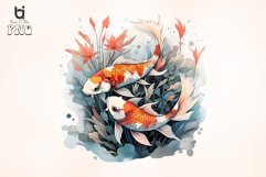 Colorful fishes T-shirt Design Bundle Product Image 5