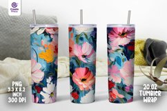 tumbler wrap, sublimation tumbler, 20 oz tumbler wrap, floral, abstract tumbler wrap, flower, png