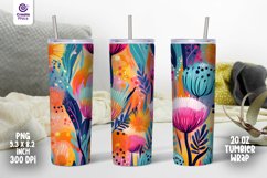 printable, sublimation tumbler, 20 oz tumbler wrap, colorful floral, night tumbler wrap, flower, png
