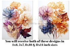 Colorful Watercolors Floral Printable Posters and Cards s2 Product Image 2