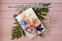 Colorful Watercolors Floral Printable Posters and Cards s2 Product Image 3