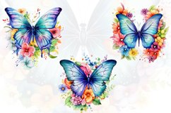 Colorful Floral Butterfly Sublimation Product Image 4
