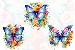 Colorful Floral Butterfly Sublimation Product Image 5