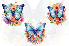 Colorful Floral Butterfly Sublimation Product Image 2