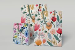 Colorful floral digital papers PNG Product Image 4