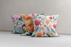 Colorful floral digital papers PNG Product Image 2