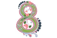 Colorful Floral Eight Product Image 3