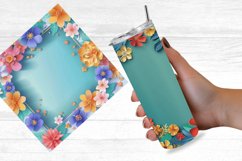Colorful Floral Frames Digital Paper Bundle Product Image 5