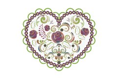 Colorful Floral Heart Product Image 1