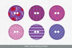 Colorful Floral Pattern Button Product Image 1