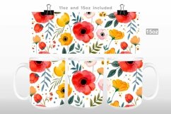 Colorful Flowers Spring Mug Wrap