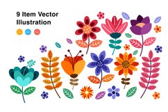 Colorful Flower Vector Illustration Product Image 3