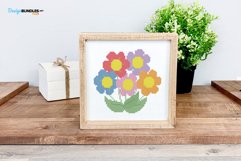 Colorful Flowers Cross Stitch Pattern PDF File Product Image 2