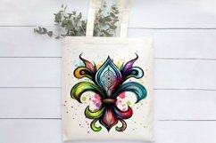 Fleur De Lis Sublimation | Colourful Fleur De Lis Symbol Product Image 3