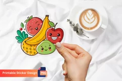 Colorful Funny Food Sticker, Adorable Junk Food Sticker Product Image 1