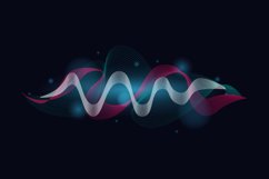 Colorful futuristic equalizer wave wallpaper design Product Image 2