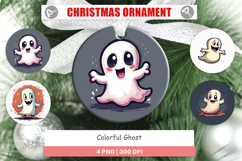 Colorful Ghost Ornament Product Image 1