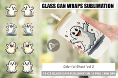 Colorful Ghost Glass Can Product Image 1
