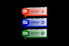Colorful glassmorphism business infographic element vector Product Image 2