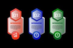 Colorful glassmorphism corporate infographic element vector Product Image 2