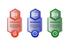 Colorful glassmorphism corporate infographic element vector Product Image 1