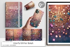 Digital Paper Colorful Glitter Bokeh Product Image 1
