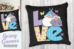 Love Gnomes Spring Svg, Colorful Love Gnomes Svg Product Image 3