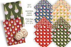 Colorful Gnomes Seamless Digital Sublimation Paper Set of 12