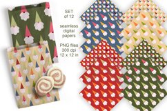 Colorful Gnomes Seamless Digital Sublimation Paper Set of 12