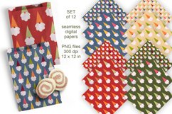 Colorful Gnomes Seamless Digital Sublimation Paper Set of 12