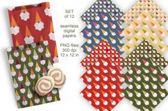 Colorful Gnomes Seamless Digital Sublimation Paper Set of 12
