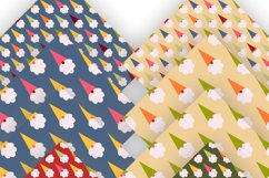 Colorful Gnomes Seamless Digital Sublimation Paper Set of 12
