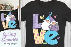 Love Gnomes Spring Svg, Colorful Love Gnomes Svg Product Image 1