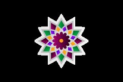 Colorful gradient ornamental mandala or flower concept Product Image 2