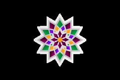 Colorful gradient ornamental mandala or flower design Product Image 2