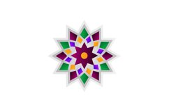 Colorful gradient ornamental mandala or flower illustration Product Image 1